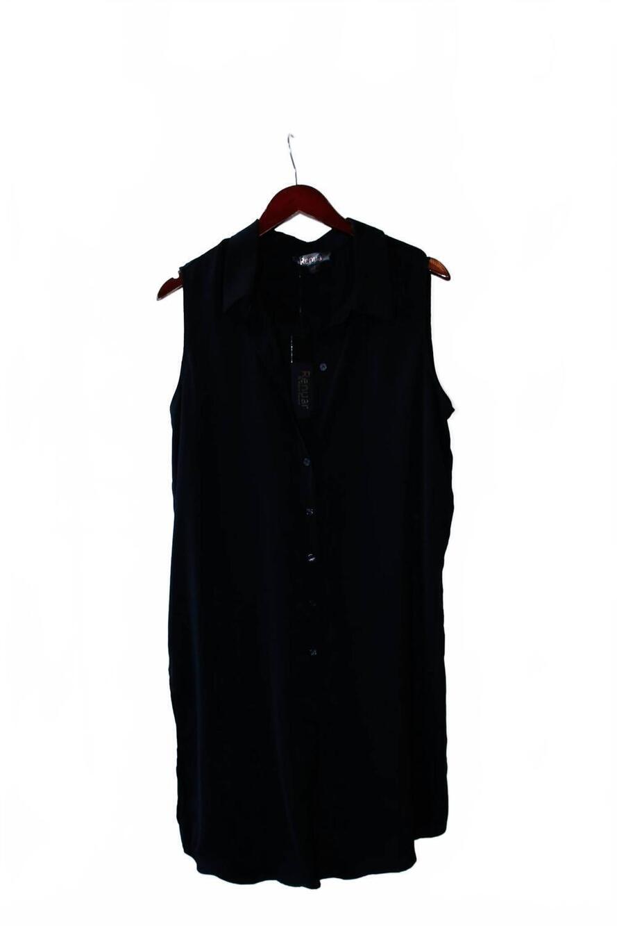 NEW RENUAR women's woven dress in black